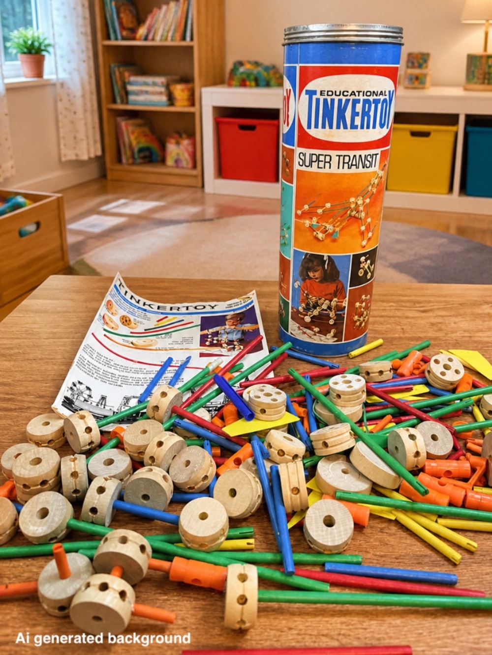 1972 QUESTOR Tinkertoy Construction Set